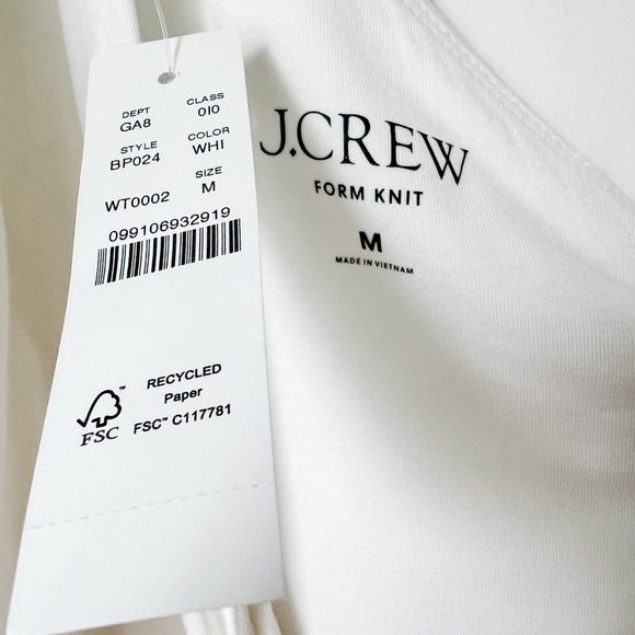 J. Crew Asymmetrical Top, Size M, White - Picture 5 of 6